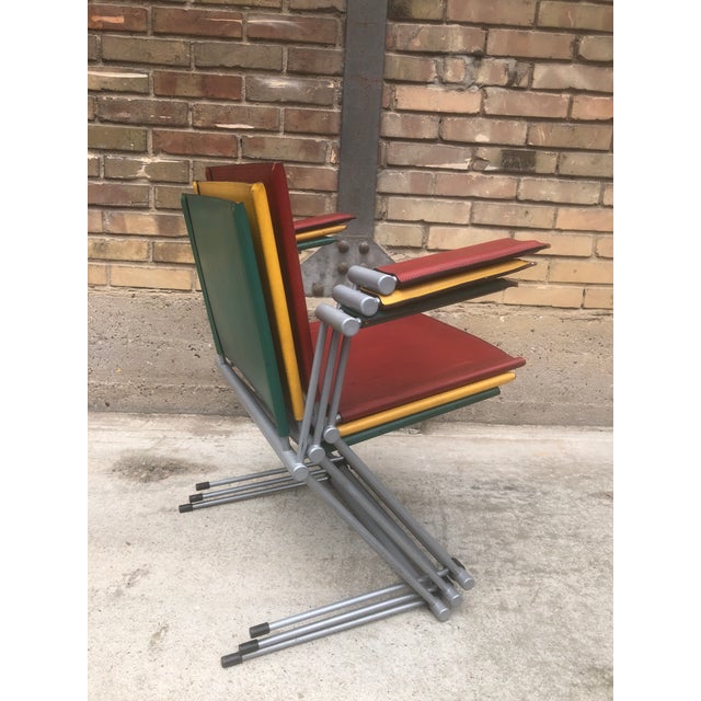 Matteo Grassi Vintage Ballerina Coloured Dining Armchairs by Herbert Ohl for Matteo Grassi, 1980s, Set of 3 For Sale - Image 4 of 18