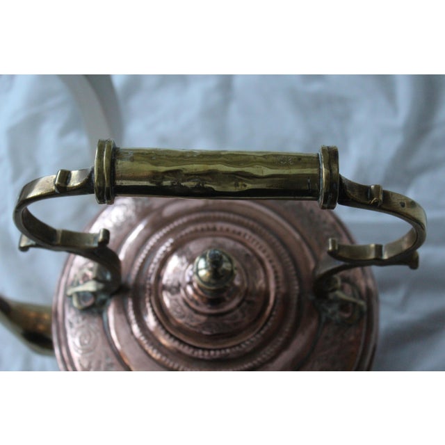 Metal Large Copper Kettle Teapot For Sale - Image 7 of 18