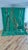 2020s Handmade Moroccan Beni Ourain Rug, Emerald Green Abstract, 9'7" X 6'9" For Sale - Image 5 of 15