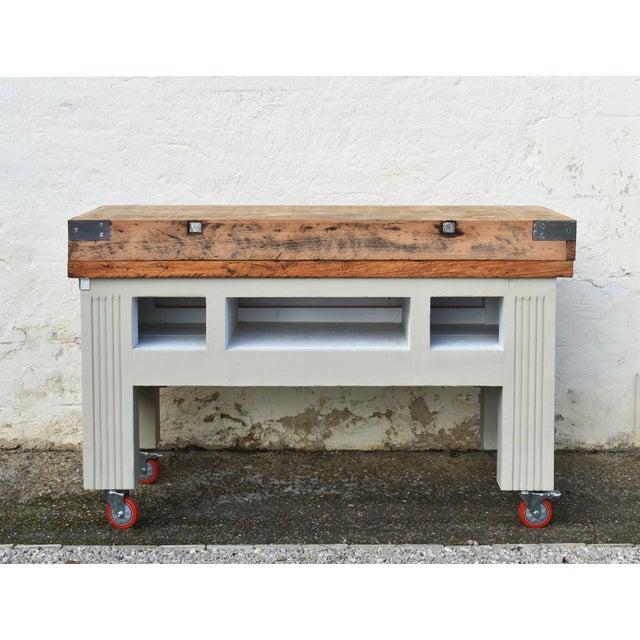 1920s French Art Deco Butchers Block, 1920s For Sale - Image 5 of 18