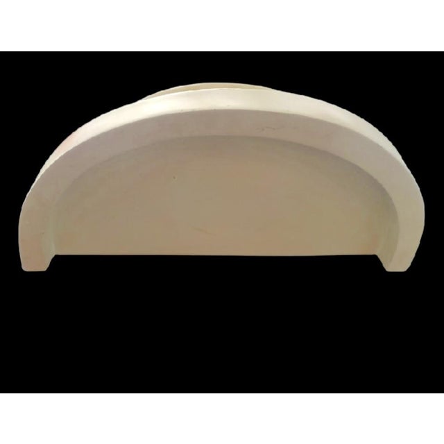 Gampel-Stoll Vintage Off White Decorative Cut Out Wall Brackets Shelves- A Pair For Sale - Image 4 of 6
