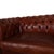 Vintage Chesterfield Leather Three-Seater Brown Sofa For Sale - Image 5 of 16