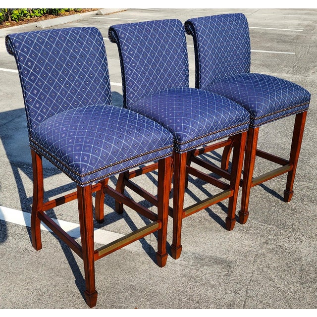 Contemporary Taylor King Barstools Set of 3 For Sale - Image 3 of 17