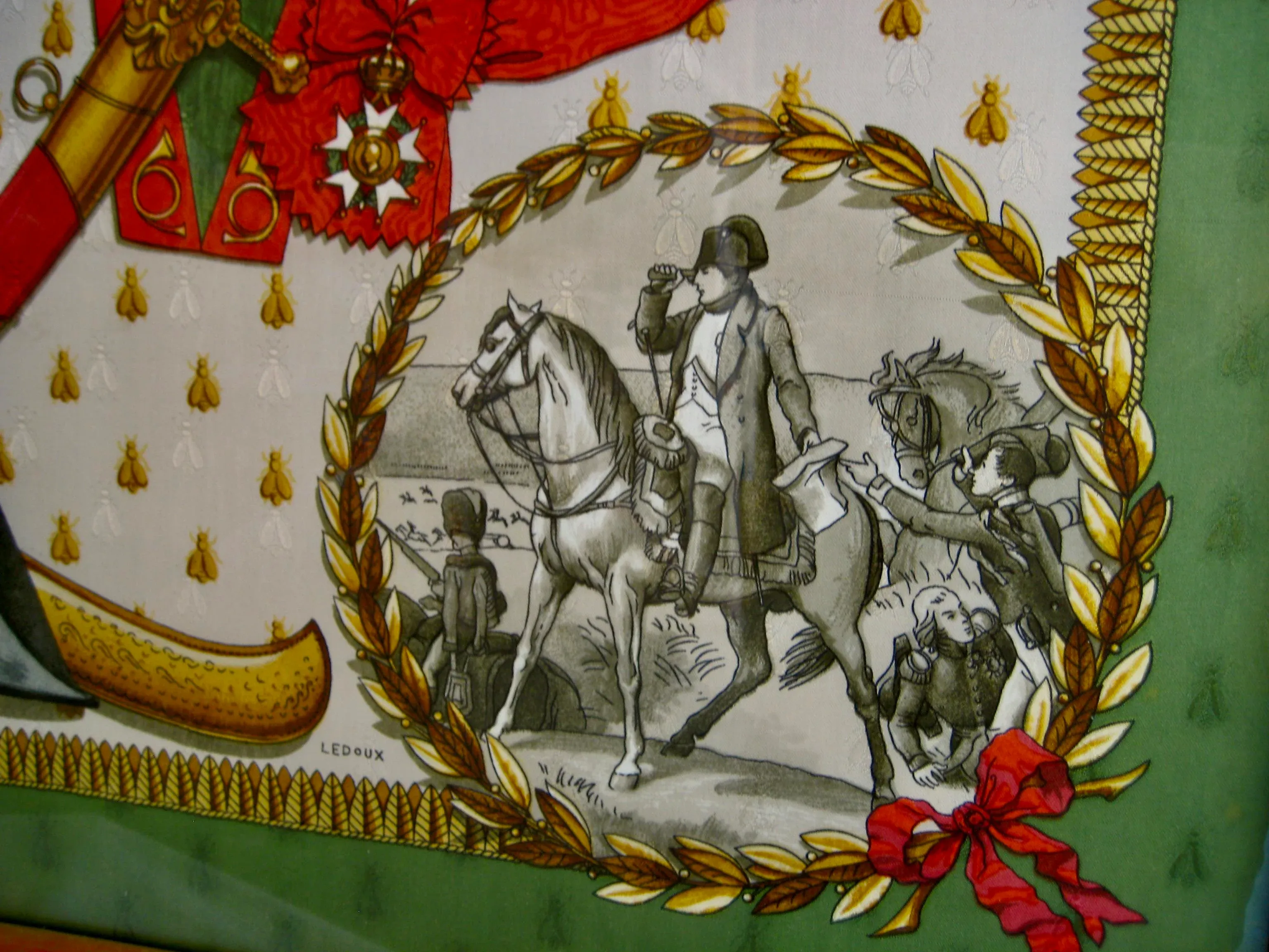 1960s Napoleon Hermes Scarf Philippe Ledoux Frame | Chairish