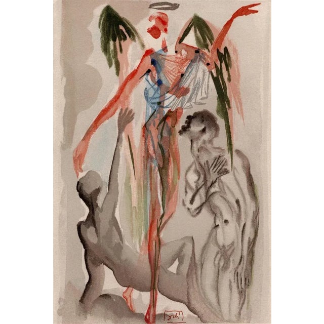 Salvador dali (1904-1989) verso l'albero della legge (towards the tree of law) plate 31 from "la divina commedia" (the...