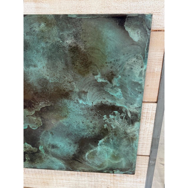 Treloar, Shallow Water, Verdigris-Patinated Copper Panel, No. 3000/c, 36" x 44" For Sale - Image 16 of 18
