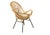 Rattan Chairs & Coffee Table, Set of 4 For Sale - Image 4 of 16