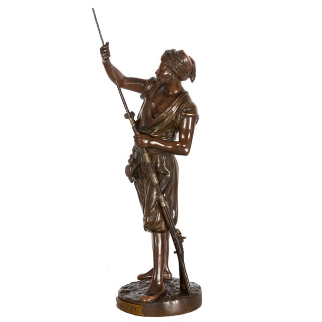 JEAN-DIDIER DEBUT French, 1824-1893 French Orientalist Model of a Janissaire Warrior Polychromed and patinated bronze |...