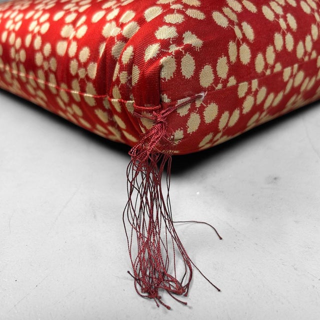 Textile Japanese Zabuton Floor Cushions, 1980s, Set of 5 For Sale - Image 7 of 18
