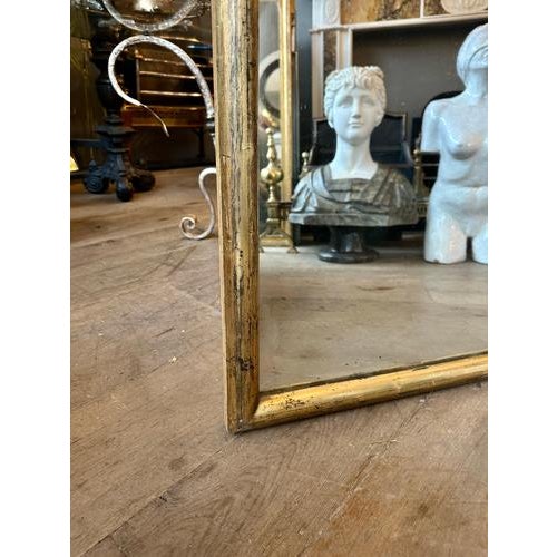 Antique French Gilt Bistro Mirror, 1880 For Sale - Image 3 of 11