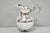 Vintage Poole Victorian Silver Plated Bulbous Footed Water Pitcher w/ Ice Lip. Circa Mid 20th Century. Measurements: 9" H...