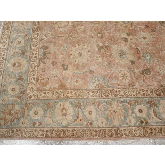Early 20th Century Galerie Shabab Collection Early 20th Century Persian Tabriz Accent Rug For Sale - Image 5 of 8