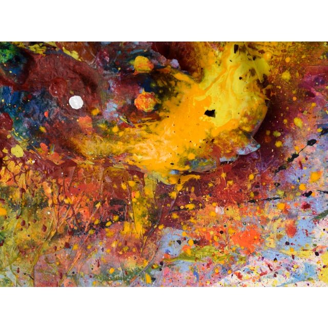 Galaxy Assemblage - Abstract Expressionist Composition in Acrylic on Canvas by Charles David Francis For Sale - Image 4 of 10