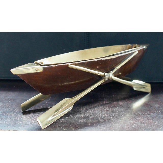 Antique Rowing Boat Cruet Centerpiece, 1900 For Sale - Image 4 of 11