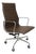 Herman Miller Eames Aluminum Group High-Back Executive Office Chair - Brown Leather For Sale