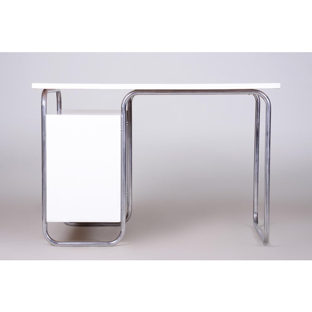 Bauhaus Writing Desk from Robert Slezak, Czechia, 1930s For Sale - Image 12 of 13