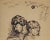 Mother and Child is an original Pen Drawing realized by Mino Maccari in mid-20th Century. Good condition on a yellowed...