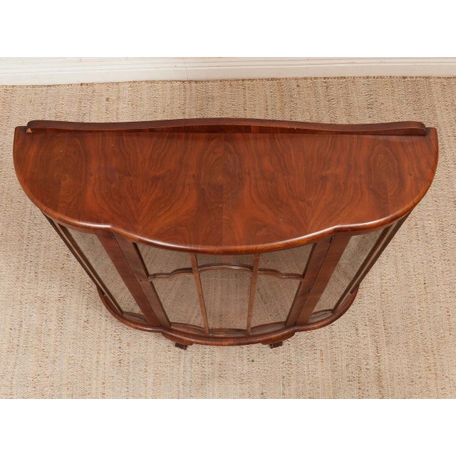 Auburn English Walnut Antique Curio For Sale - Image 8 of 12