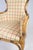 Set of Armchairs in Checkered Fabric & Wood, 1920s For Sale - Image 4 of 11