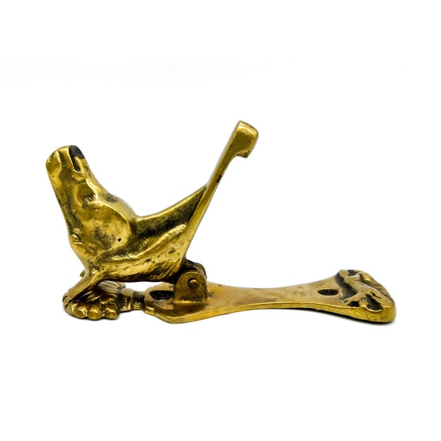 Brass Vintage Brass Horse Head Door Knocker – Equestrian / English Country Style For Sale - Image 8 of 11