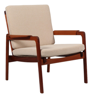 Vintage Danish Lounge Chair in Teak by Tove & Edvard Kindt Larsen, 1960s
