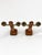 Art Deco Amsterdam School Oak and Brass Candlesticks, 1920s, Set of 2 For Sale - Image 6 of 10