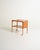 Oak serving trolley with extendable top, white laminate center shelf, and lower shelf. Made in Sweden, 1950s. Introduced...