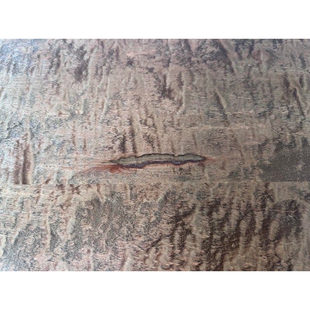 D. R. Dimes Tiger Maple Tavern Side Table For Sale - Image 10 of 11