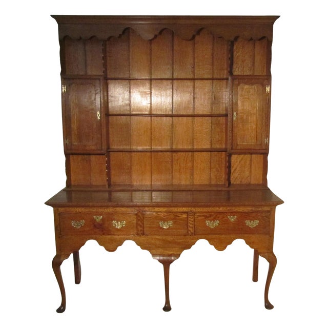 Georgian Country Oak Dresser, 1800s For Sale