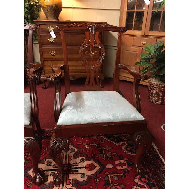 Baker Furniture Mahogany Chippendale Chairs- Set of 4 ...