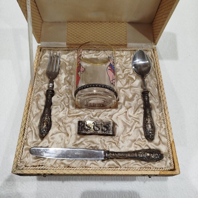 Antique Silver Set of Cutlery, 1800s, Set of 6 For Sale - Image 6 of 11