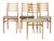 Vintage German Dining Chairs in Beech Wood, Set of 4 For Sale