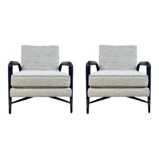 Hooker Furniture Mid-Century Modern Style Granada Lounge Chairs Pair For Sale