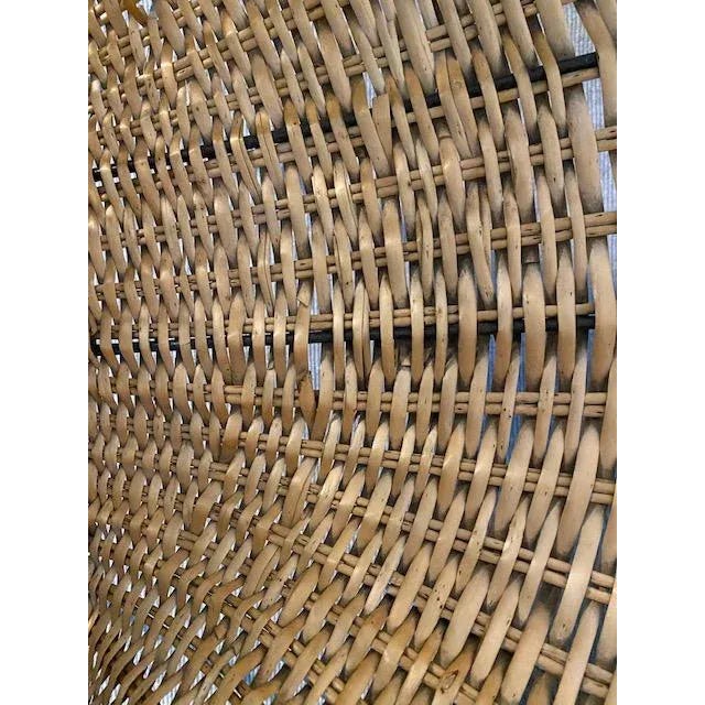 1950s Rattan Chair With Metal Legs. France. A For Sale In New York - Image 6 of 11