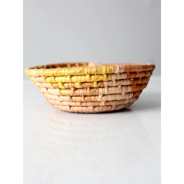 Vintage Coil Basket Bowl For Sale - Image 4 of 8