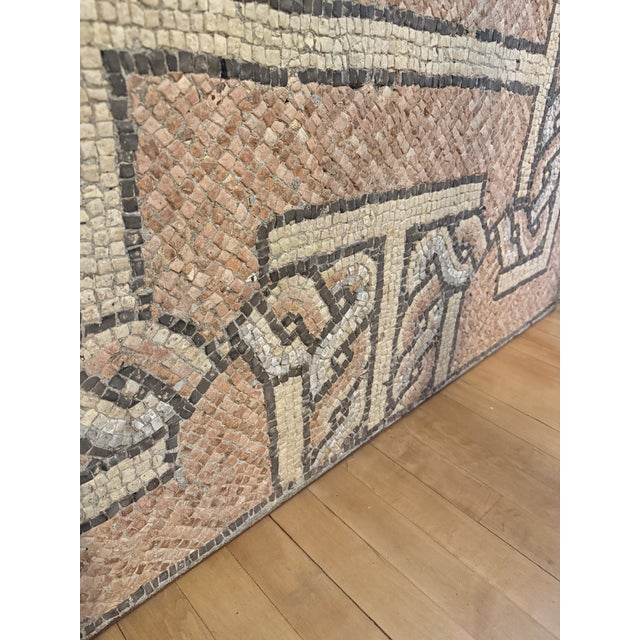 Ancient Roman Interlaced Geometric Pattern Floor Mosaic 4th - 5th Century Ad For Sale - Image 10 of 13