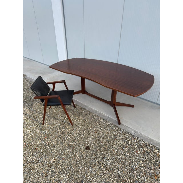 Poggi Model Tl22 Desk and Armchair by Franco Albini for Poggi, 1958, Set of 2 For Sale - Image 4 of 8