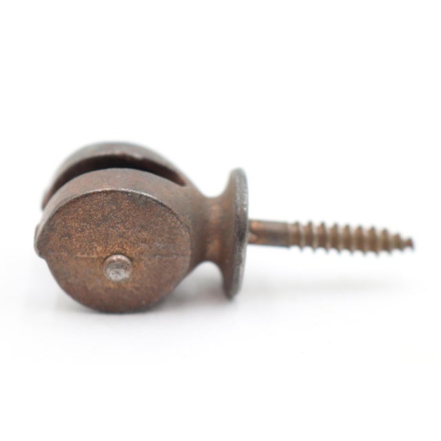 Black Pair of Antique Cast Iron Window Sash Pulleys For Sale - Image 8 of 10