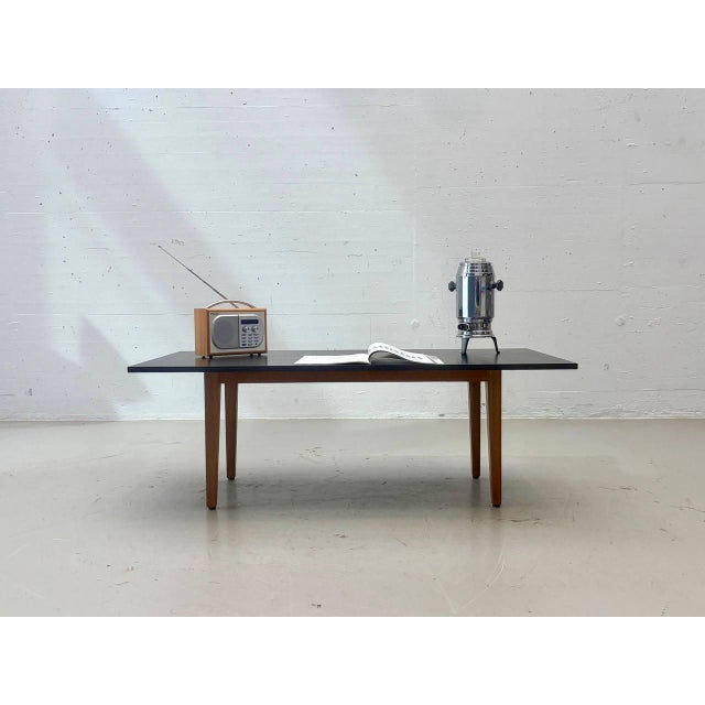 Modern Dining Table in Black Ash with Wooden Frame, 1960s For Sale - Image 4 of 15