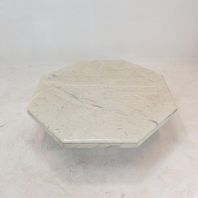 Italian Marble Octagon Coffee Table, 1980s For Sale - Image 10 of 18