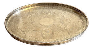 Antique Edwardian Silver Plated Tray, 1900