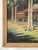 Circa 1940s Cabin in Woods Oil Painting For Sale - Image 4 of 6