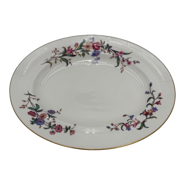 1950s Platter by Wedgwood in Devon Sprays Bone China 13.5" For Sale