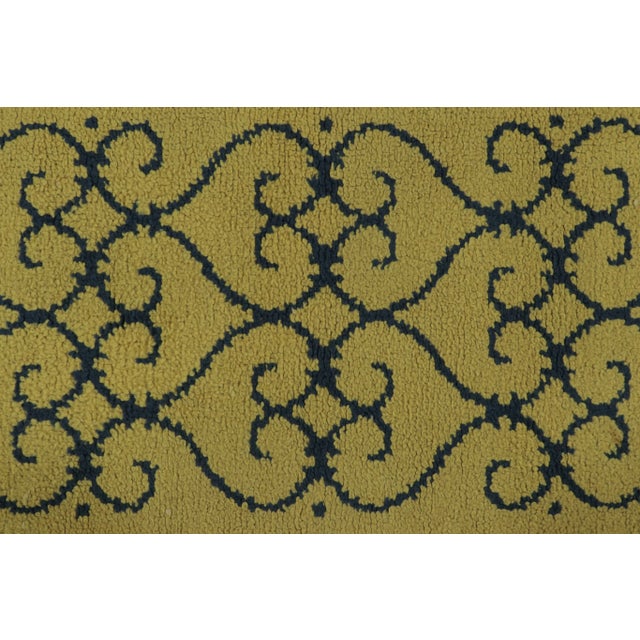Antique Art Deco Rug in Gold With Classic Architectural Design - Rug & Kilim For Sale In New York - Image 6 of 8