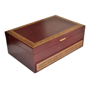 1990s Vintage Mele Usa Large Jewelry Box Leather