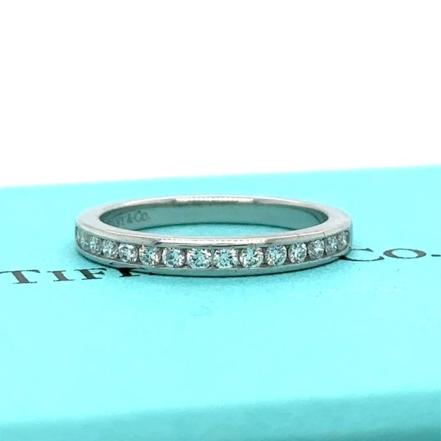 Tiffany & Co Setting Wedding Band 0.24ct For Sale - Image 6 of 8