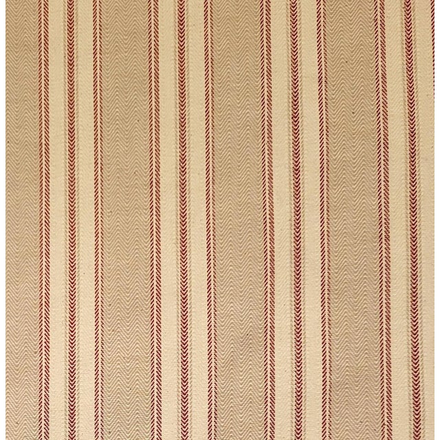 Ralph Lauren "Armagnac" Reversible Linen Blend Ticking Stripe- 5 Yards For Sale