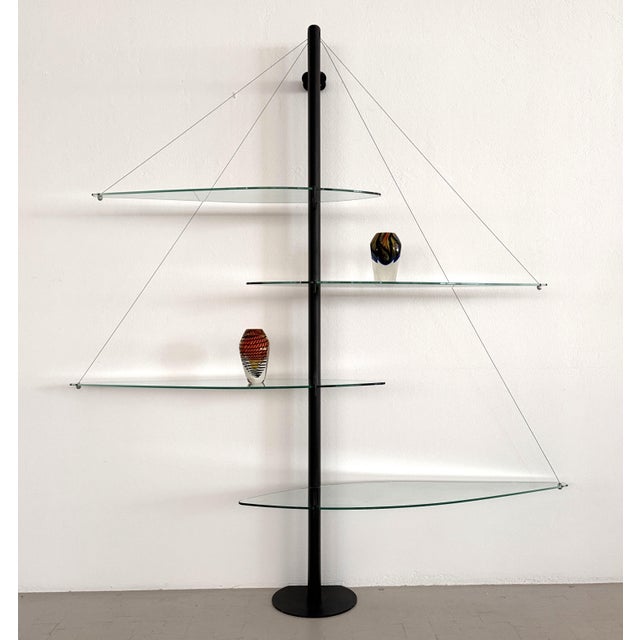 Tobia Scarpa Vintage Italian Fiordiluna Floating Shelf by Tobia Scarpa for Goppion, 1991 For Sale - Image 4 of 18