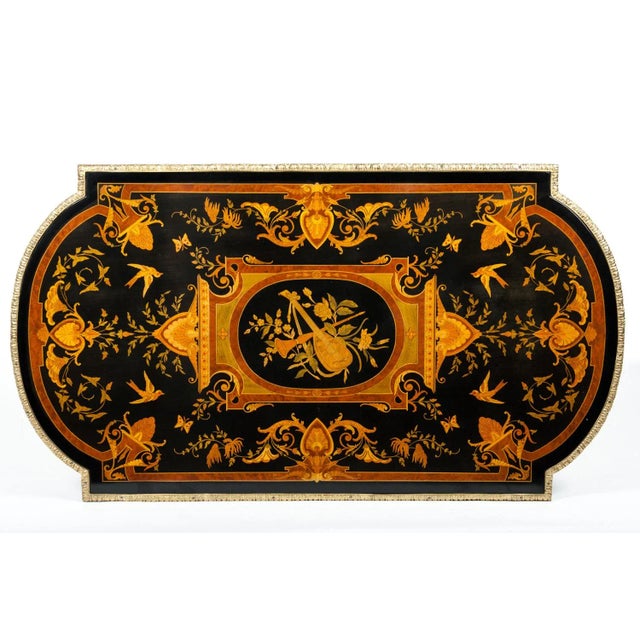 19th Century Boulle Style Center Table For Sale - Image 9 of 11