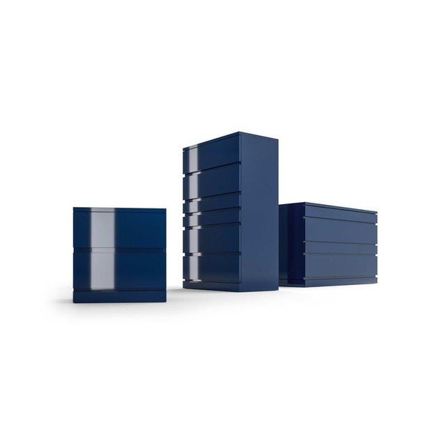 Hiroyuki tsugawa set of three deco cabinets for cassina an array of modular sectional cabinets in various sizes and...